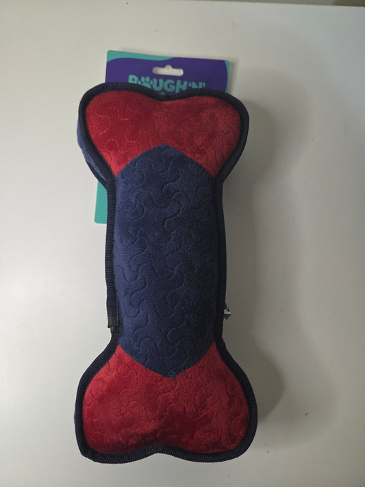 Bone toy blue with red ends